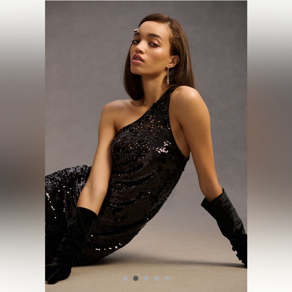 Anthropologie NWT Maeve One-Shoulder
Sequin Dress size M. - Picture 2 of 16